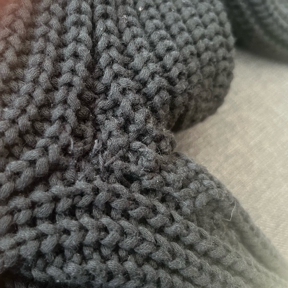 Everlane Black The Texture Cotton Chunky Rib Knit Cardigan Small - Picture 7 of 8